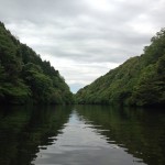 亀山湖でカヤック
